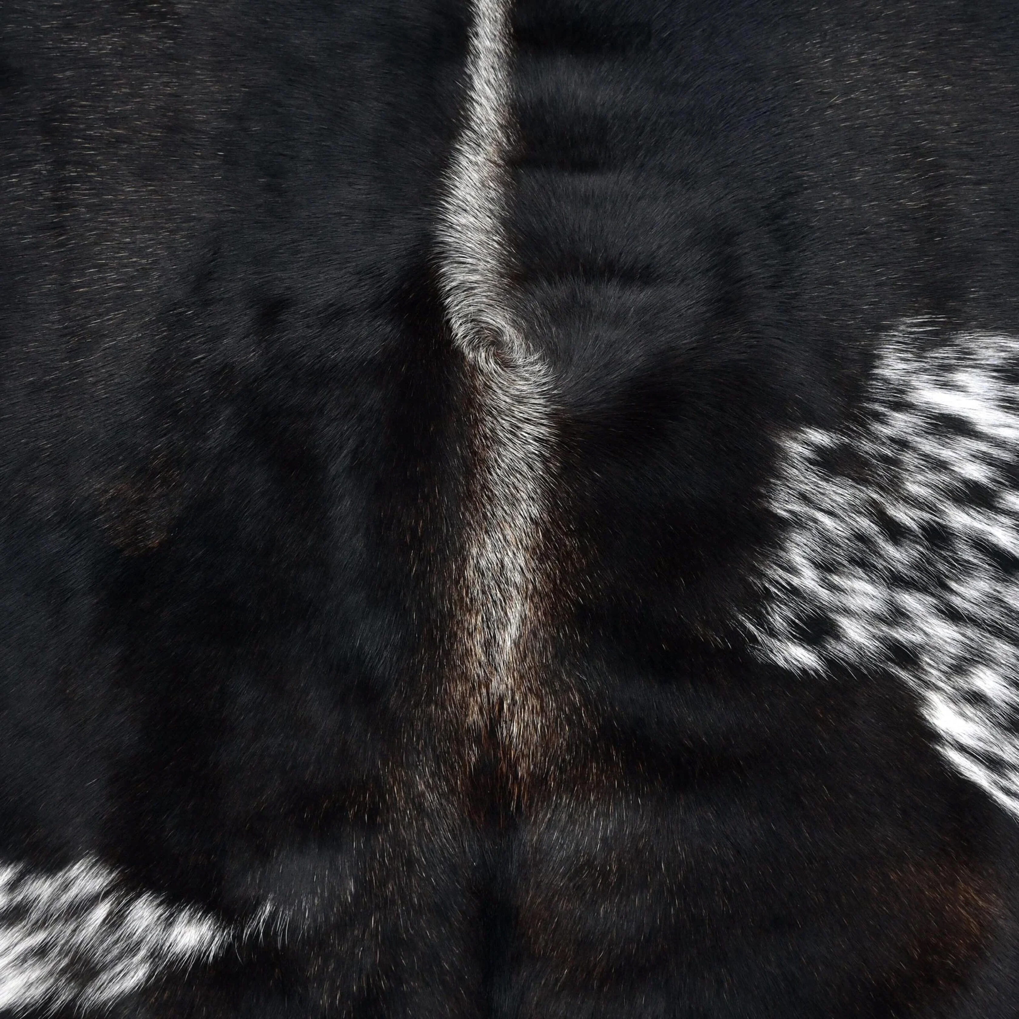 Brazilian Dark Tricolor Cowhide Rug - 2