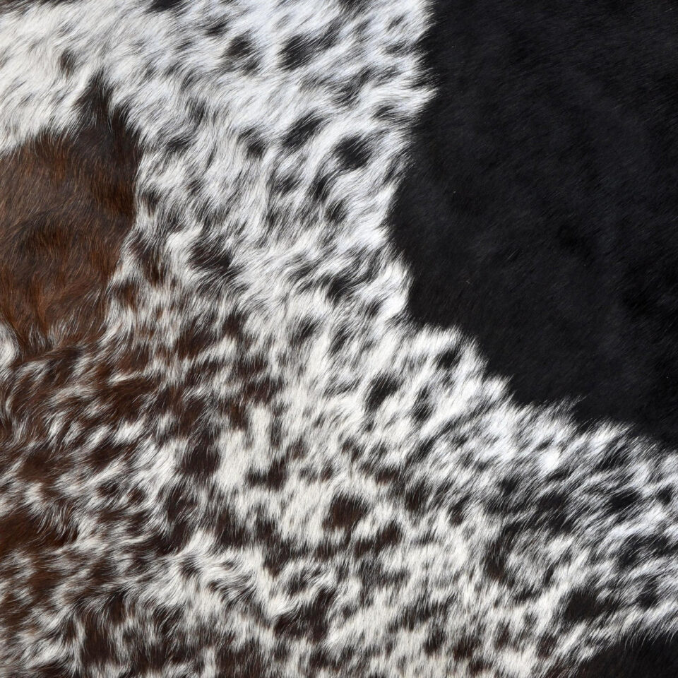 Brazilian Dark Tricolor Cowhide Rug - 3