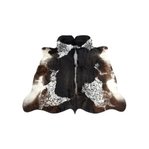 Brazilian Dark Tricolor Cowhide Rug