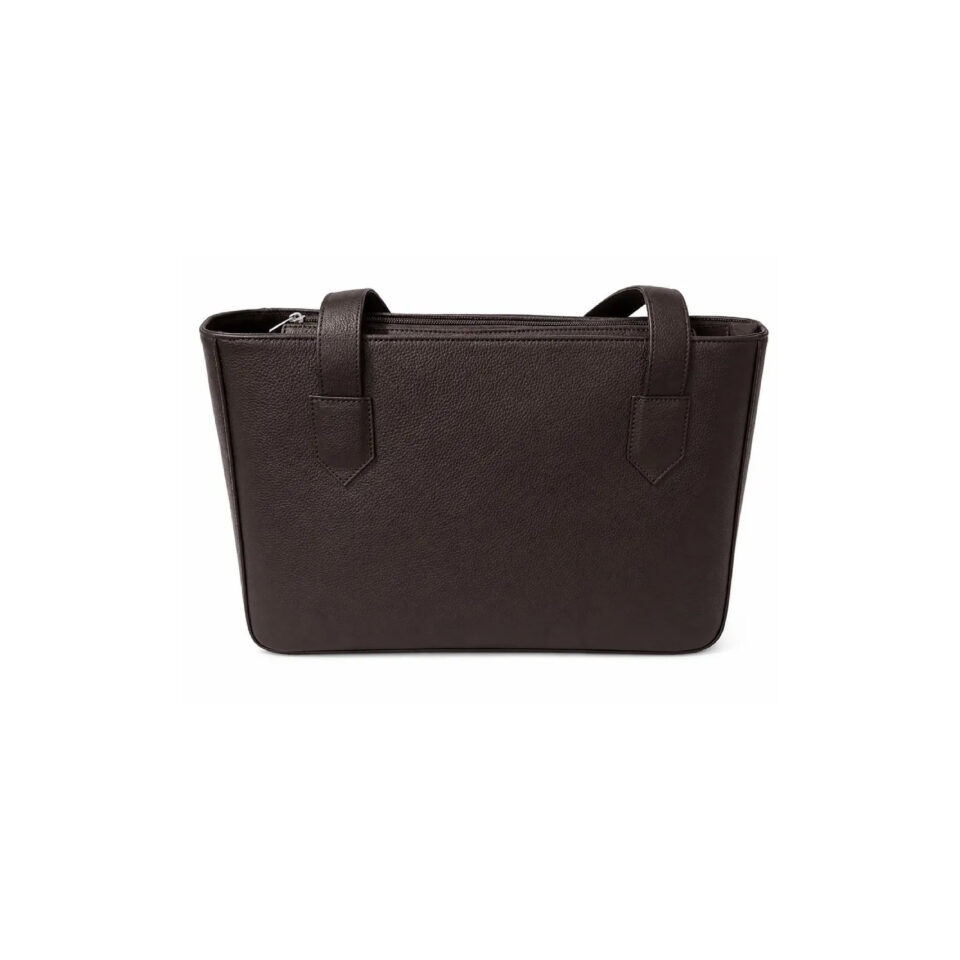Brown Leather Tote Bag for Women Handbag - 3