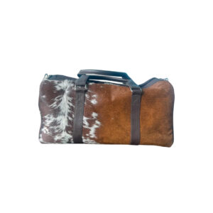 Cowhide Leather Duffle Bag Travel Weekender Bag - 1