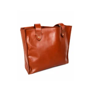 Genuine Leather Tote Bag Large Work Shoulder Bag - 2