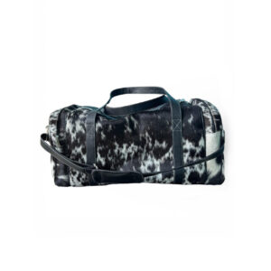 Midnight Speckle Cowhide Leather Weekender Duffel Bag - 1