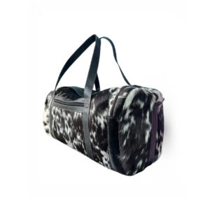 Midnight Speckle Cowhide Leather Weekender Duffel Bag - 2