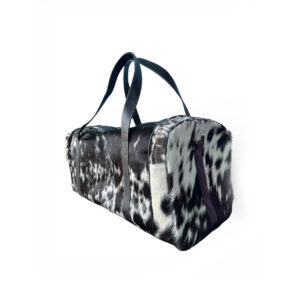 Midnight Speckle Cowhide Leather Weekender Duffel Bag - 3