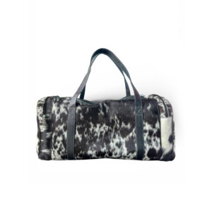 Midnight Speckle Cowhide Leather Weekender Duffle Bag