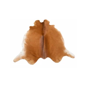 Natural Tan Genuine Cowhide Rug – Handmade Premium Leather Area Rug