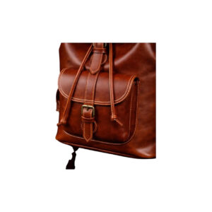 Vintage Leather Backpack for Men & Women Travel - 4