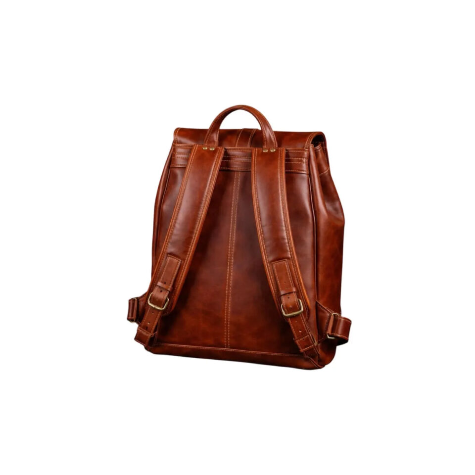 Vintage Leather Backpack for Men & Women Travel - 1