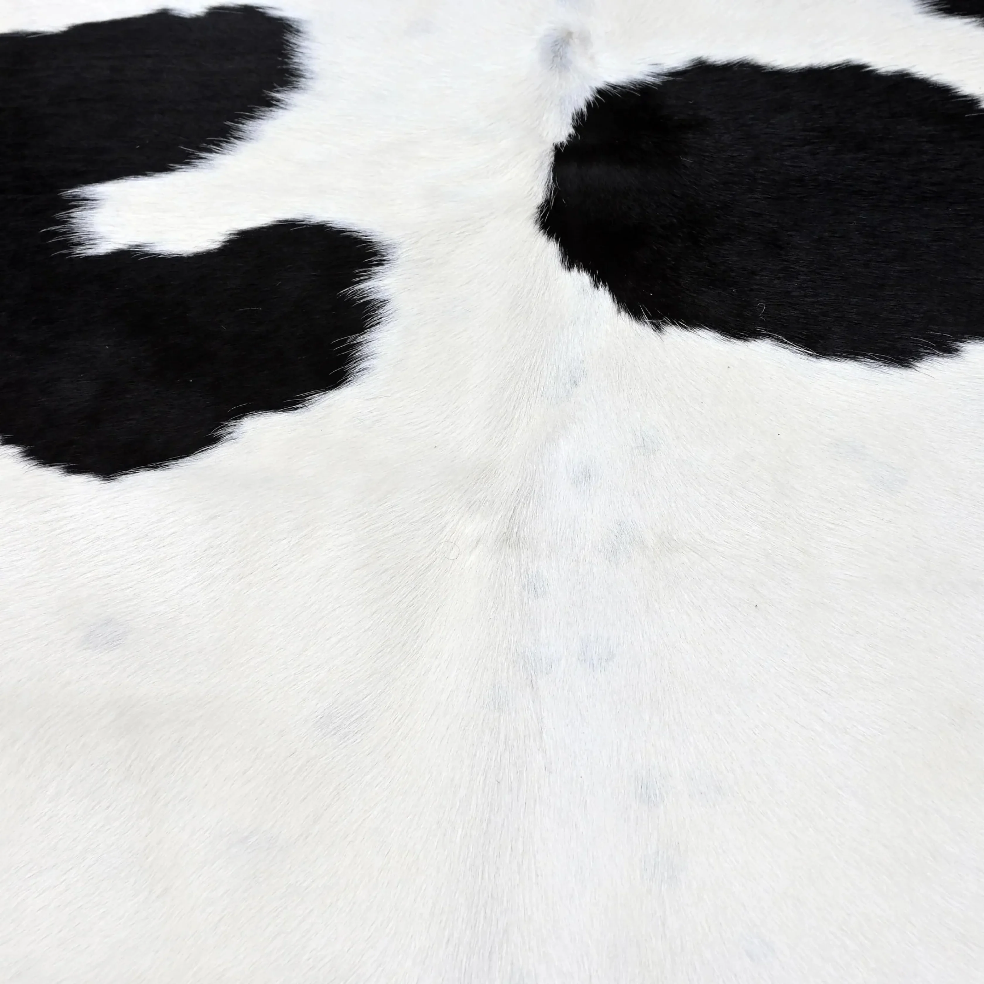 Classic Black & White Cowhide Area Rug Handmade - 3