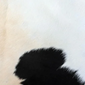 Classic Black & White Cowhide Area Rug Handmade - 2