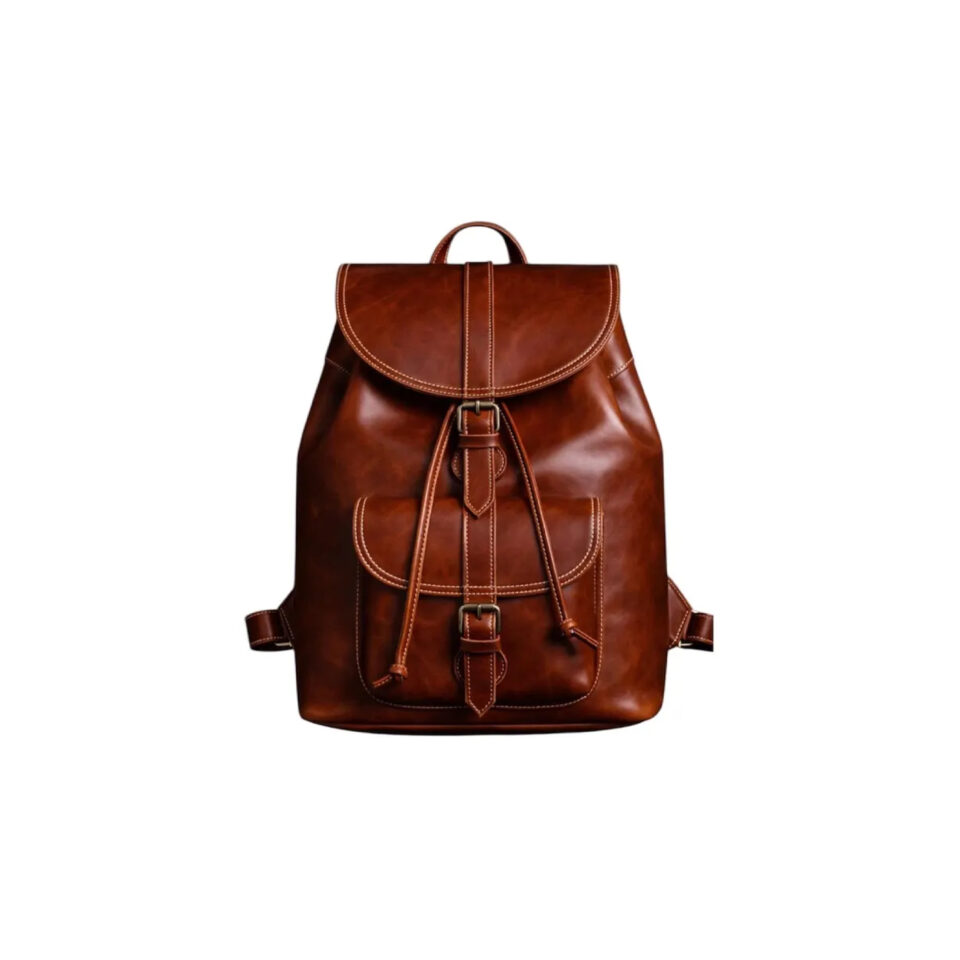 Vintage Leather Backpack for Men & Women Travel