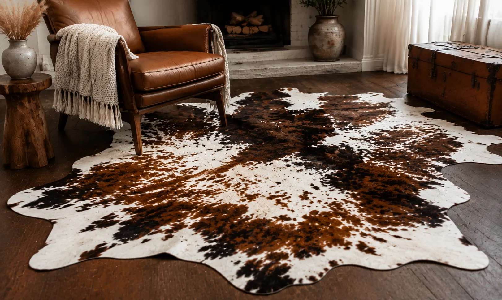 Cowhide Rug Banner