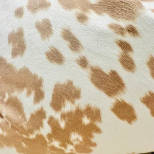 Natural Hair On Cowhide Leather Pillow Cover - 1