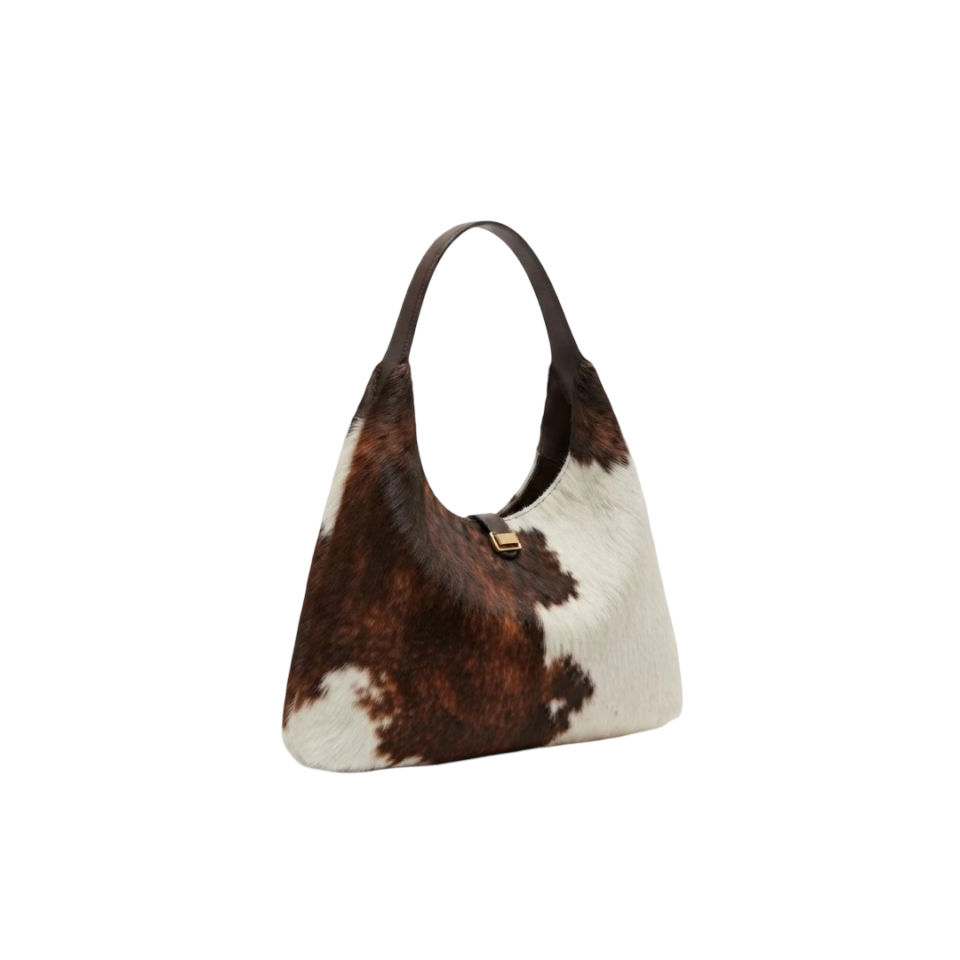 Aspen Luxe Cowhide Leather Shoulder Tote Bag - 1