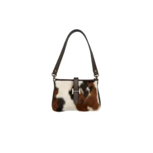 Luxury Tricolor Cowhide Leather Crossbody Shoulder Bag - 1