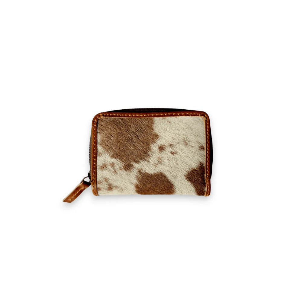 Premium Handmade Cowhide Leather Zip Around Wallet