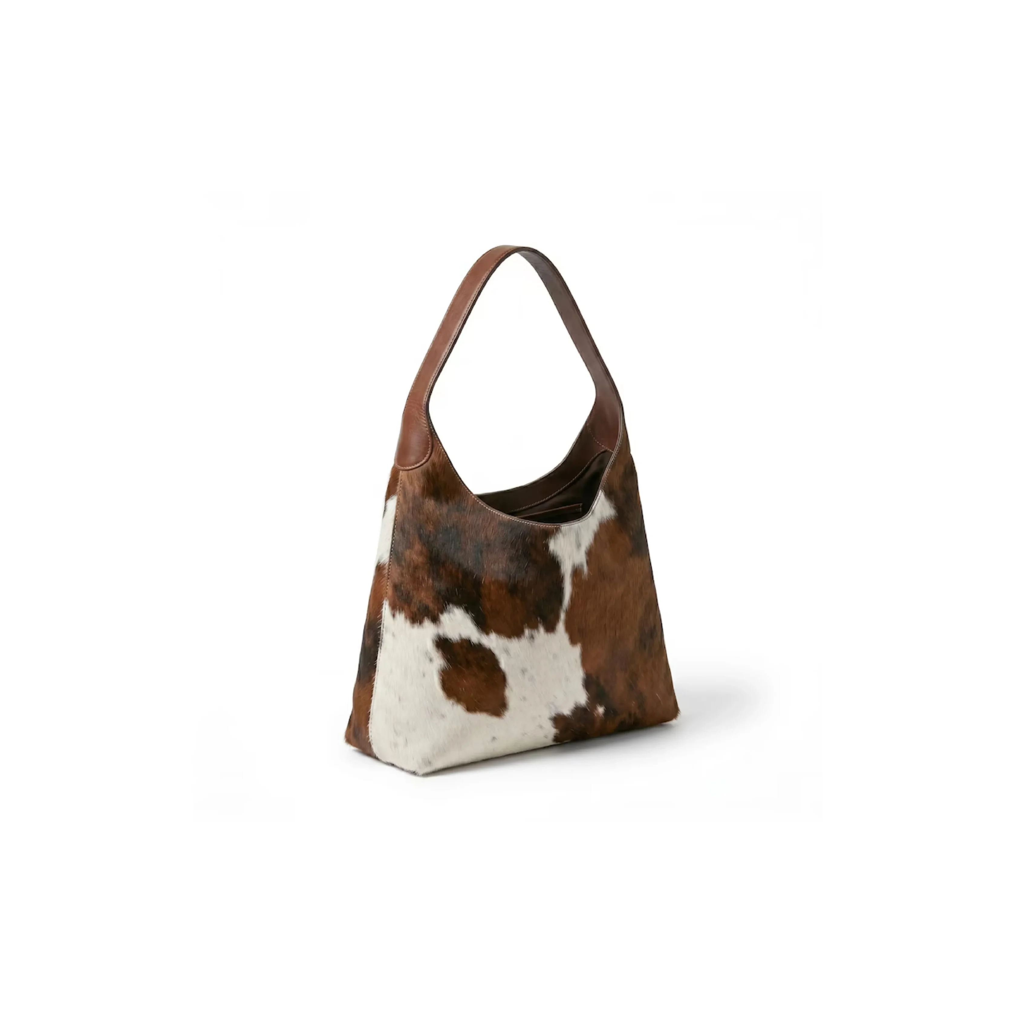 Heritage Cowhide Leather Hobo Shoulder Bag for Women