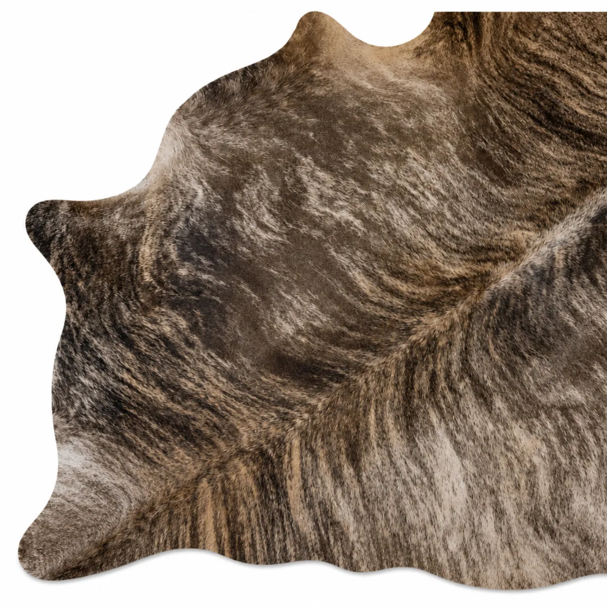 Brindle Brown Cowhide Rug for Living Room - 1