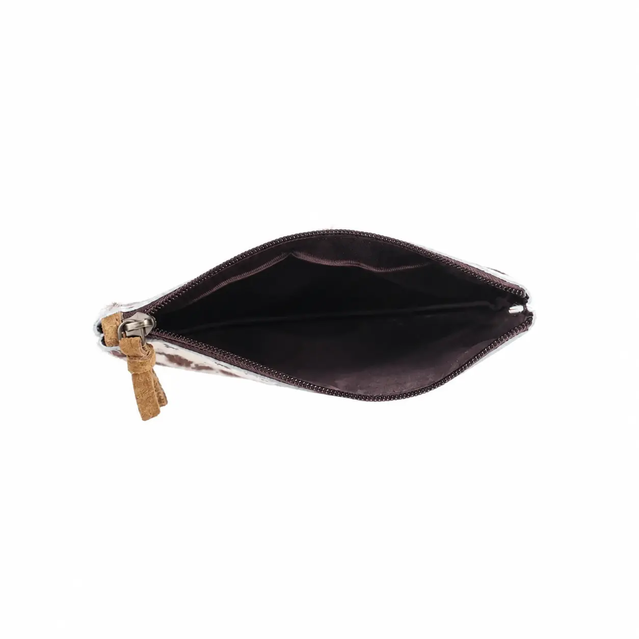 Handmade Cowhide Leather Zip Coin Pouch Wallet for Women & Men - 2