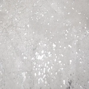 Silver Metallic Speckled Cowhide Rug - 3